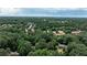 An aerial shot showing the home and surrounding area covered in lush greenery at 270 Hollyridge Way, Roswell, GA 30076