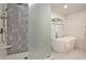 Modern bathroom with shower and freestanding tub at 270 Hollyridge Way, Roswell, GA 30076