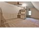 Spacious bonus room with carpeting, built-in shelving, and a window at 270 Hollyridge Way, Roswell, GA 30076