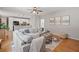 Open living area with hardwood floors and neutral tones, perfect for relaxation at 2081 Township Dr, Woodstock, GA 30189