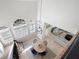 Open-concept dining room with ample natural light and views of the living area at 410 Beechwood Ln, Woodstock, GA 30189