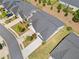 Birds eye view of the home showing driveway and landscaping at 4571 Grenadine Cir, Acworth, GA 30101