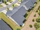 Aerial view of the home and surrounding green space at 4571 Grenadine Cir, Acworth, GA 30101