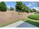 A concrete patio overlooks the backyard of this home at 4571 Grenadine Cir, Acworth, GA 30101
