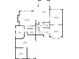 Layout of the first floor featuring the kitchen, Gathering room, and garage spaces at 4341 Horder Ct, Snellville, GA 30039