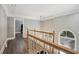 Hallway with hardwood floors and natural light at 4341 Horder Ct, Snellville, GA 30039