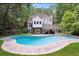 Backyard with a swimming pool, a patio, and a deck at 4341 Horder Ct, Snellville, GA 30039