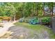 Lush backyard with flowering plants and mature trees, offering privacy and tranquility at 2505 Ridgehurst Dr, Buford, GA 30518