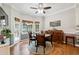 Charming breakfast nook with hardwood floors and natural light at 2505 Ridgehurst Dr, Buford, GA 30518