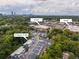 Aerial view showcasing the neighborhood's convenient location near shopping centers and proximity to the city skyline at 24 Becker Nw Pl, Atlanta, GA 30307