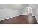 Spacious attic featuring wood floors and neutral paint at 46 Highland Ct, Carrollton, GA 30116
