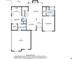 Second floor plan of house including kitchen, living room, and garage at 46 Highland Ct, Carrollton, GA 30116
