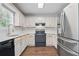 Bright kitchen with stainless steel appliances and plenty of cabinet space at 46 Highland Ct, Carrollton, GA 30116
