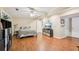 Finished basement, bedroom with hardwood floors, media center and natural light at 159 Cavan Se Way, Mableton, GA 30126