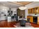 Open concept kitchen and dining area with modern cabinets and stainless steel appliances at 3334 Peachtree Ne Rd # 1707, Atlanta, GA 30326