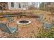 Outdoor fire pit area with comfortable seating, perfect for entertaining guests at 6435 Ivey Creek Cir, Cumming, GA 30040