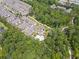 A birds eye view of new construction townhomes and community with pool and walking trails at 134 Everley Walk, Alpharetta, GA 30009