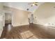Bright living room with hardwood floors, high ceilings, and neutral walls, creating a welcoming space at 1698 Bennett Dr, Mcdonough, GA 30253