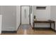 Entryway featuring a modern table, hooks, and a decorative rug at 3713 Brigantine Ct, Acworth, GA 30102