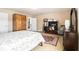 Bedroom features carpet and is furnished with a bed, dresser, rug, and closet at 3621 Guinevere Trce, Douglasville, GA 30135