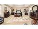 Spacious main bedroom with a tray ceiling, carpet and a large floral patterned rug at 3621 Guinevere Trce, Douglasville, GA 30135