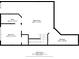 Floor plan showing the layout of the basement, including the bedroom, bathroom, storage, and utility room at 233 Retreat Ln, Canton, GA 30114
