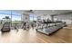 Well-equipped gym with treadmills and various exercise machines, and a great view from the large windows at 270 17Th Nw St # 2804, Atlanta, GA 30363