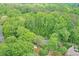 Lush aerial view of a home nestled within a dense green forest and manicured lawn at 3493 Wood Acres Blvd, Duluth, GA 30096