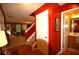 Bright entryway leading to a spacious living room and a bathroom with a vanity at 70 Darbys Crossing Ct, Hiram, GA 30141