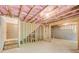 Unfinished basement showing framed walls, insulation, and ready to be transformed into desired living space at 550 Constellation Overlook Sw, Atlanta, GA 30331