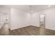 Bright bedroom with hardwood floors, ceiling fan, and recessed lighting at 580 Silver Moon Dr, Loganville, GA 30052