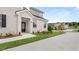 New construction home with grass lawn and sidewalk in suburban area at 580 Silver Moon Dr, Loganville, GA 30052