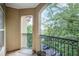 Balcony overlooking trees and a parking lot at 955 Juniper Ne St # 3331, Atlanta, GA 30309