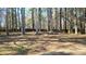 Large, wooded backyard with mature trees and a privacy fence at 115 Bond Dr, Ellenwood, GA 30294