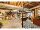 Spacious unfinished basement with room for storage and office space at 8480 Valemont Dr, Sandy Springs, GA 30350