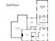Second floor plan showing bedrooms, bonus room, laundry and walk in attic space at 915 Laurel Brooke Ave, Peachtree City, GA 30269