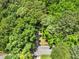 Aerial view of the road leading to the wooded property at 1975 Mack Rd, Douglasville, GA 30135