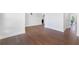 Spacious living room featuring hardwood floors and neutral wall paint at 411 Riverclub Rd, Acworth, GA 30101