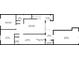 Detailed first floor floor plan showing layout of living room, kitchen, and garage at 4977 Meadow Ln, Marietta, GA 30068