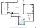 Basement floor plan with recreation room, sitting room, and kitchen at 2953 Kings Walk Ave, Marietta, GA 30062