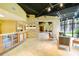 Inviting lobby area with stone accents, tile flooring, and comfortable seating arrangement at 400 17Th Street Nw # 2313, Atlanta, GA 30363