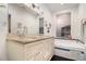 Elegant bathroom with double vanity, granite countertop, and soaking tub at 1292 Eubanks Ave, East Point, GA 30344