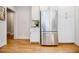 Kitchen with stainless steel refrigerator and white cabinets at 2007 Mount Vernon Pl, Dunwoody, GA 30338