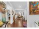 Elegant entryway features wood floors and decorative wall art at 2292 Knob Creek Rd, Snellville, GA 30078