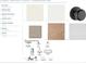 Interior design details, showcasing a variety of paint colors, flooring options, doorknobs, and lighting fixtures at 1188 Ridgeview Rd, Woodstock, GA 30188