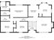 Floor plan showing the layout of the bedrooms, bathrooms, kitchen, dining room and living room at 1404 Lancaster Ct, Mcdonough, GA 30252