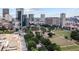 Beautiful aerial view of the city showcasing skyscrapers, parks, and greenery at 285 Centennial Olympic Park Nw Dr # 809, Atlanta, GA 30313