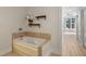 Bathroom features a large soaking tub and stylish shelves, perfect for relaxation at 285 Centennial Olympic Park Nw Dr # 809, Atlanta, GA 30313
