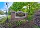 The community monument sign for Foxcroft Condominiums at 6851 Roswell Rd # G20, Sandy Springs, GA 30328