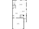 Detailed first floor plan of the residence showing the garage, kitchen, living spaces, and bathroom at 1399 Flathead River Ln, Marietta, GA 30064